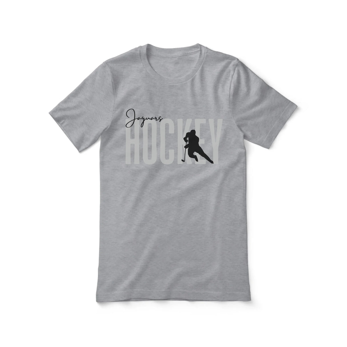 Personalized Hockey Shirt With Modern Bold Design on a Unisex T-Shirt