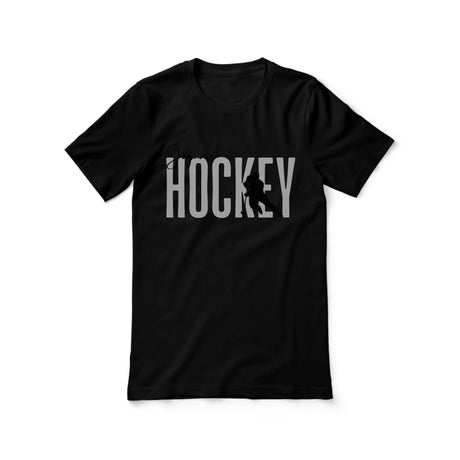 Personalized Hockey Shirt With Modern Bold Design on a Unisex T-Shirt