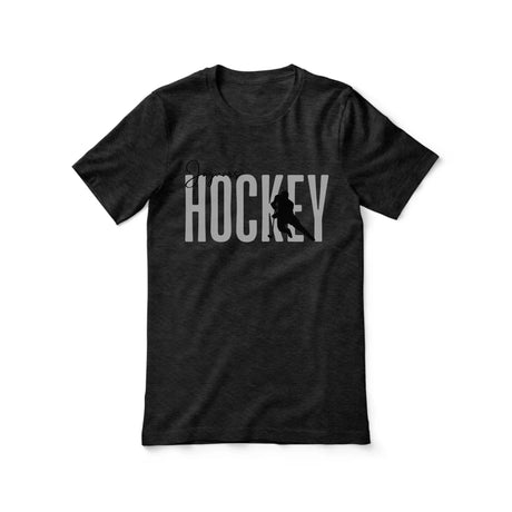 Personalized Hockey Shirt With Modern Bold Design on a Unisex T-Shirt