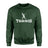 Basic Tennis with Tennis Player Icon on a Sweatshirt with a White Graphic
