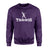 Basic Tennis with Tennis Player Icon on a Sweatshirt with a White Graphic