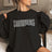 Personalized Swimming on a Sweatshirt With Modern Bold Design and Swimmer Name on Sleeve on a Sweatshirt