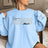 Personalized Swimming on a Sweatshirt With Modern Bold Design and Swimmer Name on Sleeve on a Sweatshirt