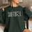 Personalized Softball on a Sweatshirt With Modern Bold Design and Softball Player Name on Sleeve on a Sweatshirt