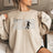 Personalized Soccer on a Sweatshirt With Modern Bold Design and Soccer Player Name on Sleeve on a Sweatshirt