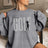 Personalized Golf on a Sweatshirt With Modern Bold Design and Golfer Name on Sleeve on a Sweatshirt