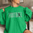 Personalized Football on a Sweatshirt With Modern Bold Design and Football Player Name on Sleeve on a Sweatshirt