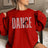 Personalized Dance on a Sweatshirt With Modern Bold Design and Dancer Name on Sleeve on a Sweatshirt