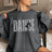 Personalized Dance on a Sweatshirt With Modern Bold Design and Dancer Name on Sleeve on a Sweatshirt