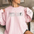 Personalized Cheer on a Sweatshirt With Modern Bold Design and Cheerleader Name on Sleeve on a Sweatshirt