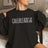 Personalized Cheer on a Sweatshirt With Modern Bold Design and Cheerleader Name on Sleeve on a Sweatshirt
