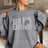 Personalized Band on a Sweatshirt With Modern Bold Design and Musician Name on Sleeve on a Sweatshirt