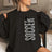 Personalized Soccer Mom on a Sweatshirt With Mascot, Icon, and Soccer Player Name on Sleeve on a Sweatshirt