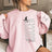 Personalized Soccer Mom on a Sweatshirt With Mascot, Icon, and Soccer Player Name on Sleeve on a Sweatshirt