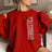 Personalized Gymnastics Mom on a Sweatshirt With Mascot, Icon, and Gymnast Name on Sleeve on a Sweatshirt