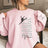 Personalized Dance Mom on a Sweatshirt With Mascot, Icon, and Dancer Name on Sleeve on a Sweatshirt