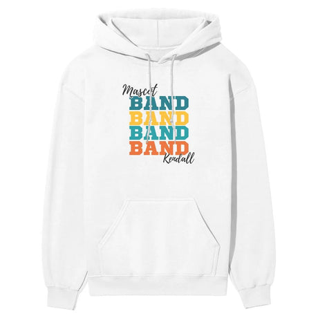 Personalized Band Band Band on a Hoodie With Mascot and Musician Name on a Hoodie