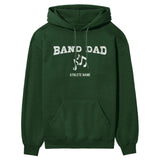 Band Dad with Musician Icon and Musician Name on a Hoodie with a White Graphic