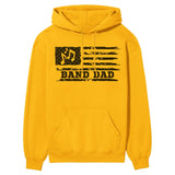 Band Dad Horizontal Flag on a Hoodie with a Black Graphic