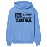 Band Dad Horizontal Flag on a Hoodie with a Black Graphic