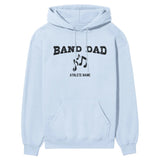 Band Dad with Musician Icon and Musician Name on a Hoodie with a Black Graphic