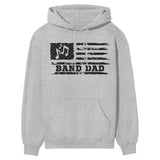 Band Dad Horizontal Flag on a Hoodie with a Black Graphic