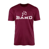 Basic Band with Musician Icon on a Men's T-Shirt with a White Graphic