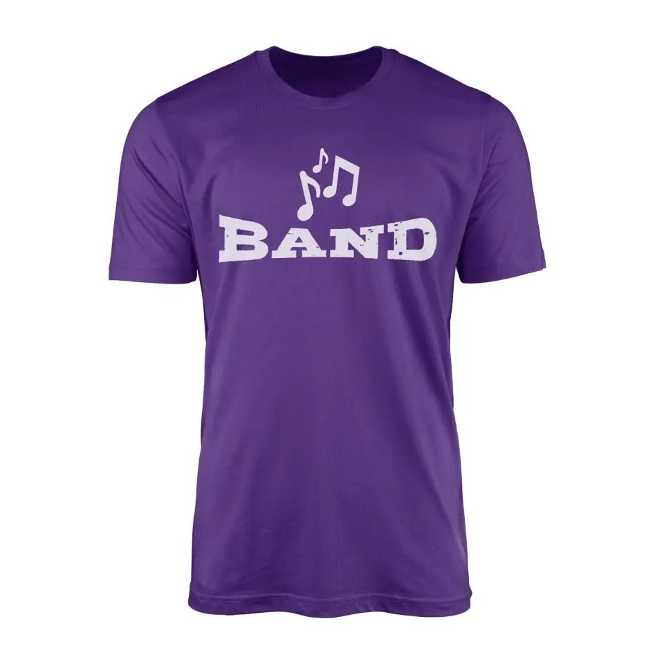 Basic Band with Musician Icon on a Men's T-Shirt with a White Graphic