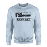 Band Dad Horizontal Flag on a Sweatshirt with a Black Graphic