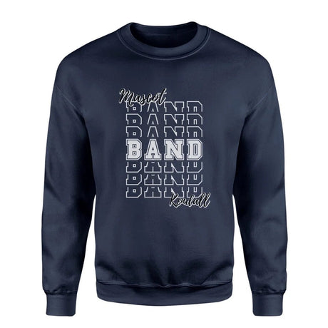 Custom Band on a Sweatshirt With Mascot and Musician Name on a Sweatshirt