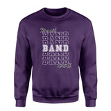 Custom Band on a Sweatshirt With Mascot and Musician Name on a Sweatshirt