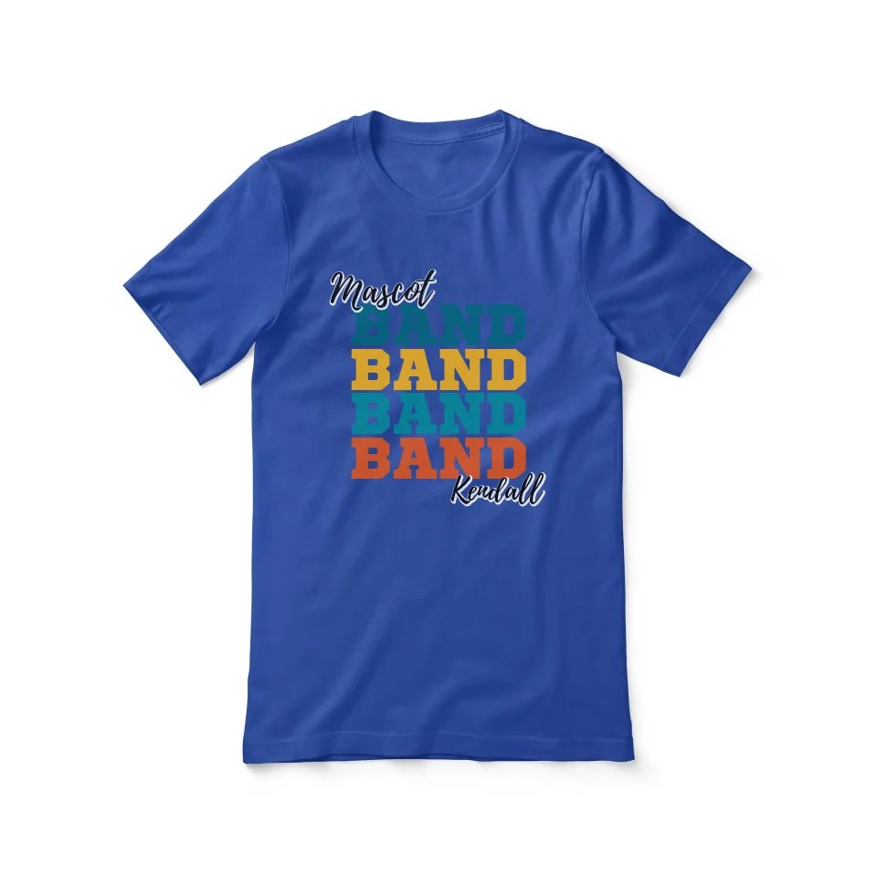 Personalized Band Band Band Shirt With Mascot and Musician Name on a Unisex T-Shirt