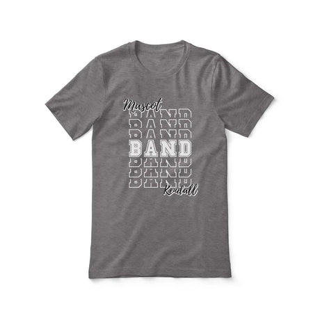 Custom Band Shirt With Mascot and Musician Name on a Unisex T-Shirt