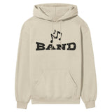 Basic Band with Musician Icon on a Hoodie with a Black Graphic