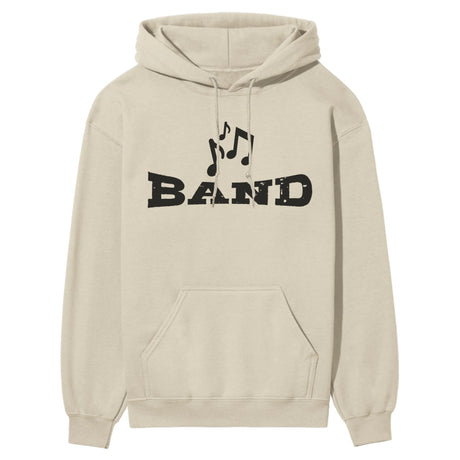 Basic Band with Musician Icon on a Hoodie with a Black Graphic