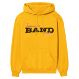 Custom Band Mascot and Musician Name on a Hoodie with a Black Graphic