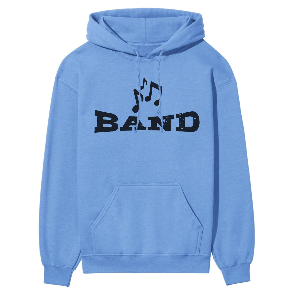 Basic Band with Musician Icon on a Hoodie with a Black Graphic