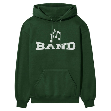 Basic Band with Musician Icon on a Hoodie with a White Graphic