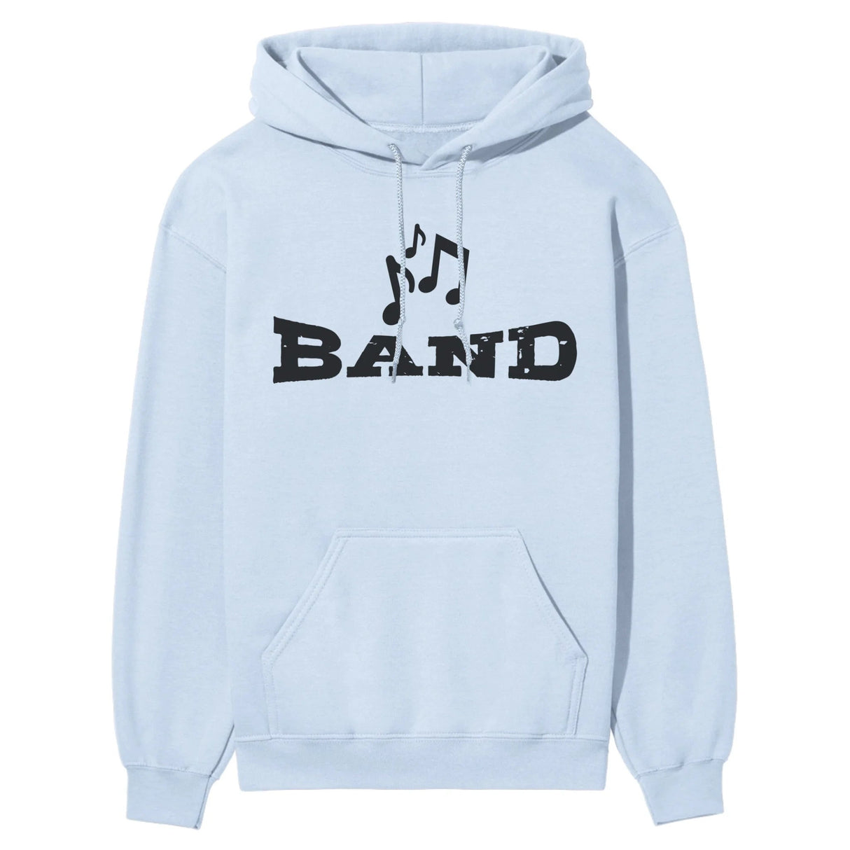 Basic Band with Musician Icon on a Hoodie with a Black Graphic