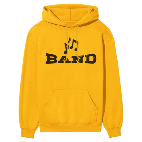 Basic Band with Musician Icon on a Hoodie with a Black Graphic