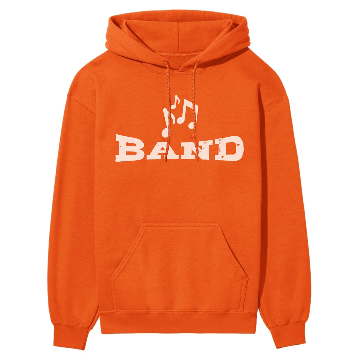 Basic Band with Musician Icon on a Hoodie with a White Graphic