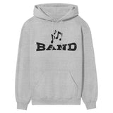 Basic Band with Musician Icon on a Hoodie with a Black Graphic