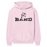 Basic Band with Musician Icon on a Hoodie with a Black Graphic