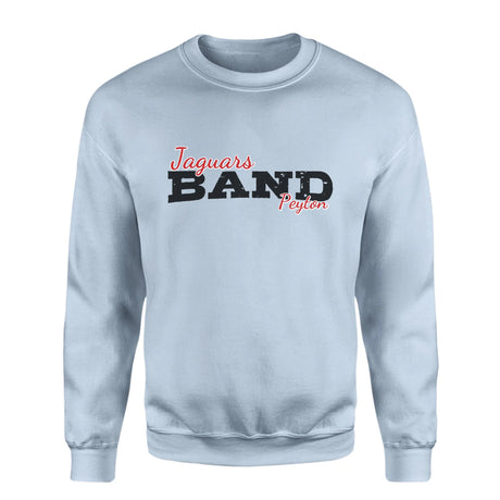 Custom Band Mascot and Musician Name on a Sweatshirt with a Black Graphic