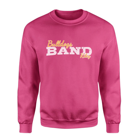 Custom Band Mascot and Musician Name on a Sweatshirt with a White Graphic