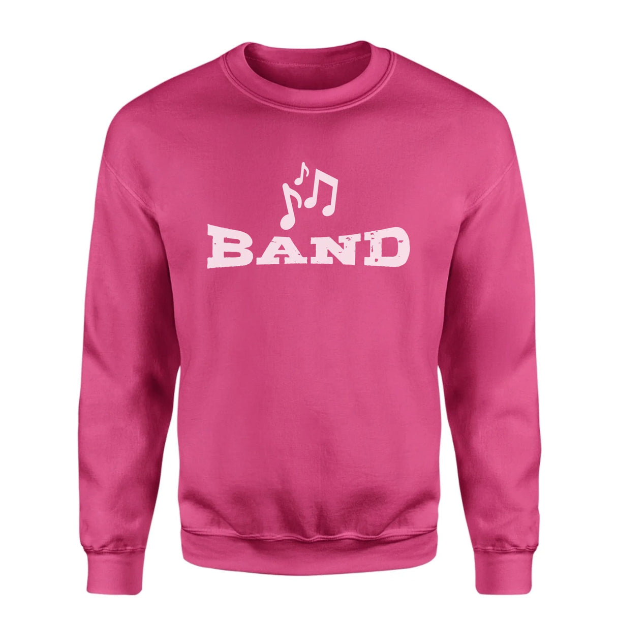 Basic Band with Musician Icon on a Sweatshirt with a White Graphic