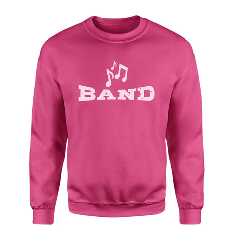 Basic Band with Musician Icon on a Sweatshirt with a White Graphic