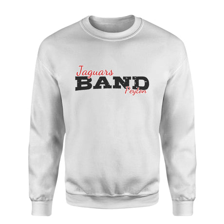 Custom Band Mascot and Musician Name on a Sweatshirt with a Black Graphic