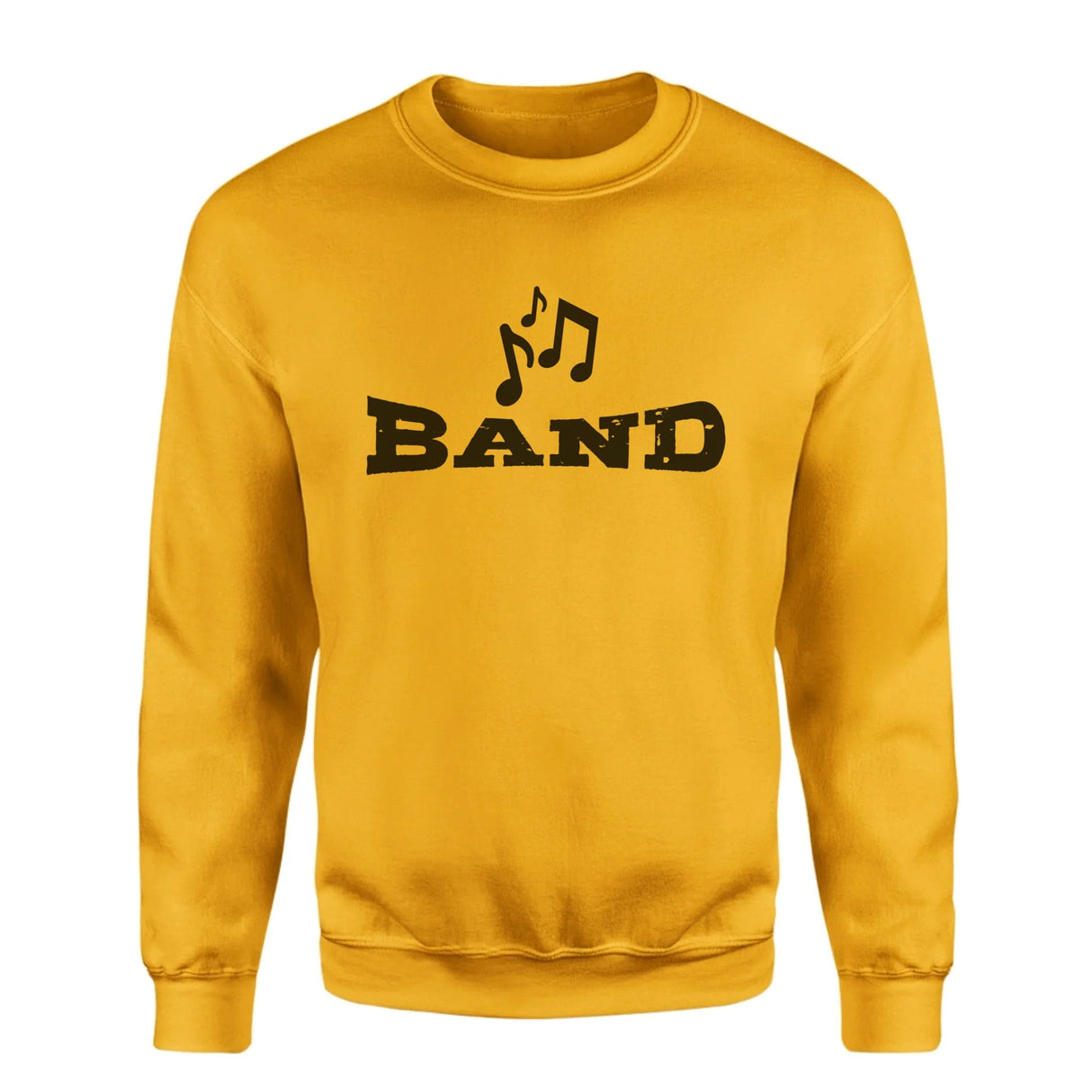 Basic Band with Musician Icon on a Sweatshirt with a Black Graphic