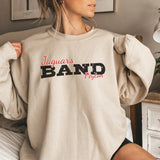 Custom Band Mascot and Musician Name on a Sweatshirt with a Black Graphic